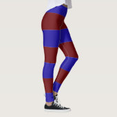 Blaue und rote Streifen Leggings (Rechts)
