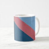 Blaue und rote Tapete Kaffeetasse (VorderseiteRechts)