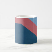 Blaue und rote Tapete Kaffeetasse (Mittel)