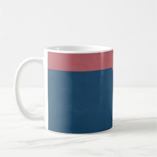 Blaue und rote Tapete Kaffeetasse