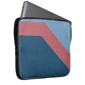 Blaue und rote Tapete Laptopschutzhülle (Vorne Rechts)