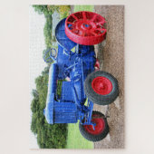 Blaue und rote Zugmaschine Puzzle (Vertikal)