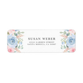 Blaue und rötlich-rosa Aquarellfarben - Einladung