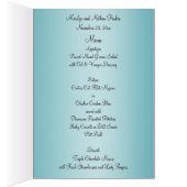 Blaue und schwarze Blumenkarte der (Innen (Rechts))