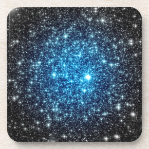 Blaue und schwarze Galaxie Untersetzer