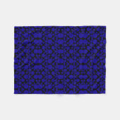 Blaue und schwarze geometrische Decke (Vorderseite (Horizontal))