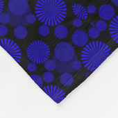 Blaue und schwarze geometrische Decke (Ecke)