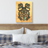 Blaue und schwarze Haida Spirit Tree Frog Leinwanddruck (Insitu (Schlafzimmer))