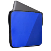Blaue und schwarze Holzpappe Laptopschutzhülle (Vorne Rechts)