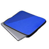 Blaue und schwarze Holzpappe Laptopschutzhülle (Vorne Knopf)