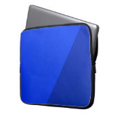 Blaue und schwarze Holzpappe Laptopschutzhülle (Vorderseite Links)