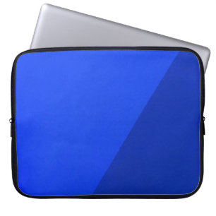 Blaue und schwarze Holzpappe Laptopschutzhülle