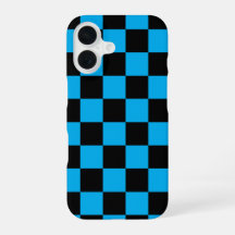 Blaue und schwarze karierte Drucke