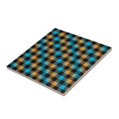 Blaue und schwarze Karos  Fliese (Seite)