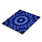Blaue und schwarze Keramikfliese (Seite)