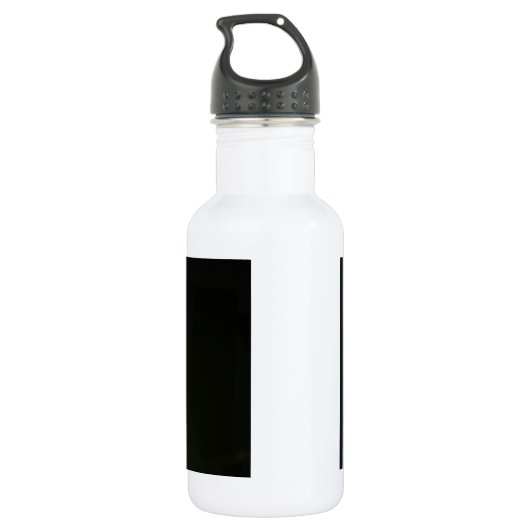 Blaue und schwarze Libelle auf grünem und rotem Gr Trinkflasche (Rückseite)