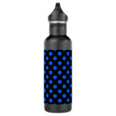 Blaue und schwarze Polka Trinkflasche (Rechts)