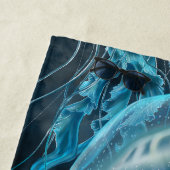 Blaue und schwarze Quallen Strandtuch (Beispiel)