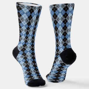 Blaue und schwarze Raute Socken
