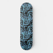 Blaue und schwarze Skateboard (Vorderseite)