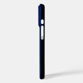 Blaue und schwarze Streifen Case-Mate iPhone Hülle (Rückseite / Links)