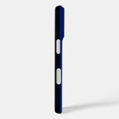 Blaue und schwarze Streifen Case-Mate iPhone Hülle (Rückseite / Rechts)