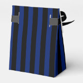 Blaue und schwarze Streifen Geschenkschachtel (Rückseite)