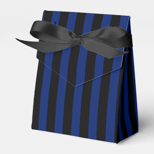 Blaue und schwarze Streifen Geschenkschachtel (Vorderseite)