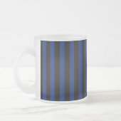 Blaue und schwarze Streifen Mattglastasse (Links)