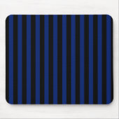Blaue und schwarze Streifen Mousepad (Vorne)