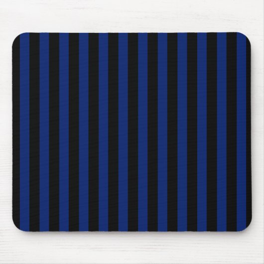 Blaue und schwarze Streifen Mousepad (Vorne)