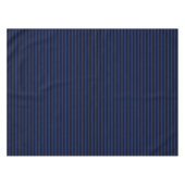 Blaue und schwarze Streifen Tischdecke (Vorderseite (Horizontal))