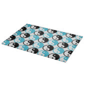 Blaue und schwarze Yangan-Muster Schneidebrett (Ecke)