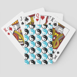 Blaue und schwarze Yangan-Muster Spielkarten