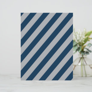 Blaue und silberne diagonale Streifen Scrapbook Pa