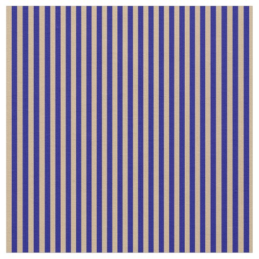 Blaue und Tan Streifen Muster Stoff (Nahaufnahme)