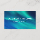 Blaue und türkische Nordlichter Visitenkarte (Vorderseite)