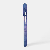 Blaue und violette Galaxie iPhone 16 Hülle (Linke Seite)