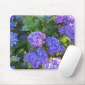 Blaue und violette Hortensien Mousepad (Mit Mouse)