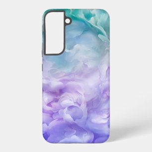 Blaue und violette Wolkenschleife Samsung Galaxy Hülle