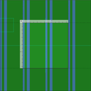 Blaue und waldgrüne Linien/Streifen Muster Stoff
