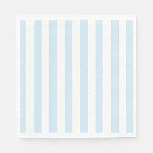 Blaue und weiß gestreifte Papierservietten (Vorderseite)