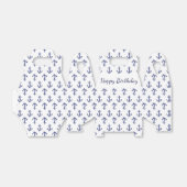 Blaue und weiße Anker Geschenkschachtel (Ungefaltet)