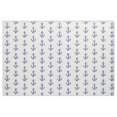 Blaue und weiße Anker Stoff (Fat Quarter (45,7 x 55,9 cm))