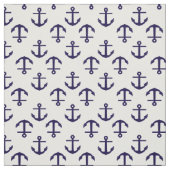 Blaue und weiße Ankermuster Stoff (Muster)