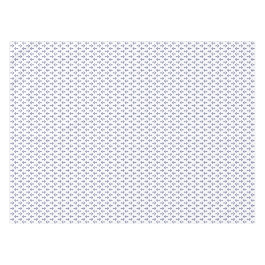 Blaue und weiße Ankerstruktur Tischdecke (Vorderseite (Horizontal))