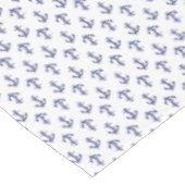 Blaue und weiße Ankerstruktur Tischdecke (Schrägansicht)