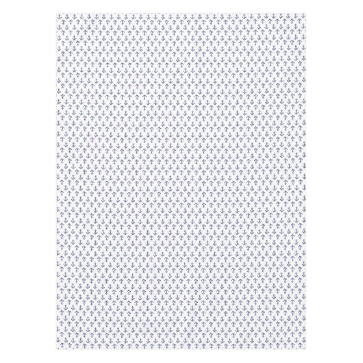 Blaue und weiße Ankerstruktur Tischdecke (Vorderseite)
