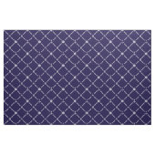 Blaue und weiße aukale Monogramm Stoff (Yard (91,4 cm))