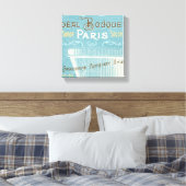 Blaue und weiße Badewanne Leinwanddruck (Insitu (Schlafzimmer))